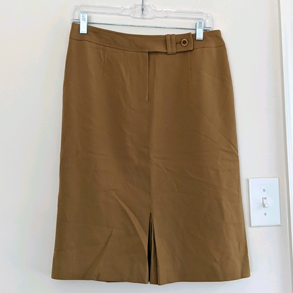 Talbots Tan Wool Skirt